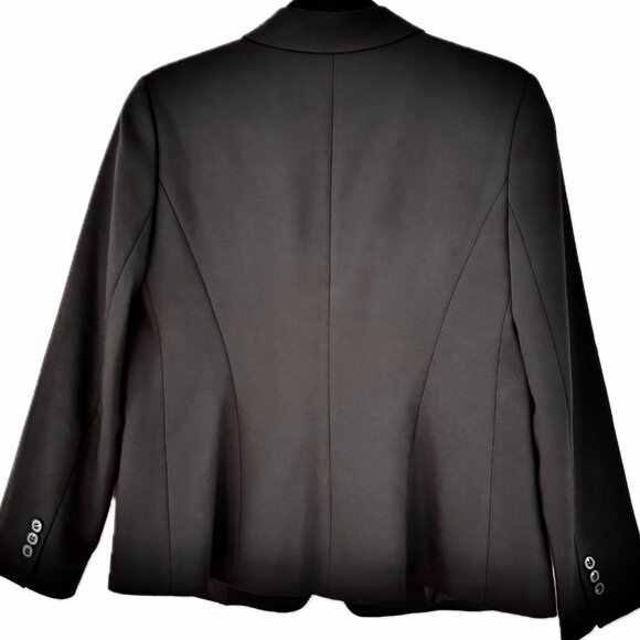 Hobbs London Women's Blazer Classic Charcoal Jack Pockets Lined US Size 8 EUC - Picture 3 of 12